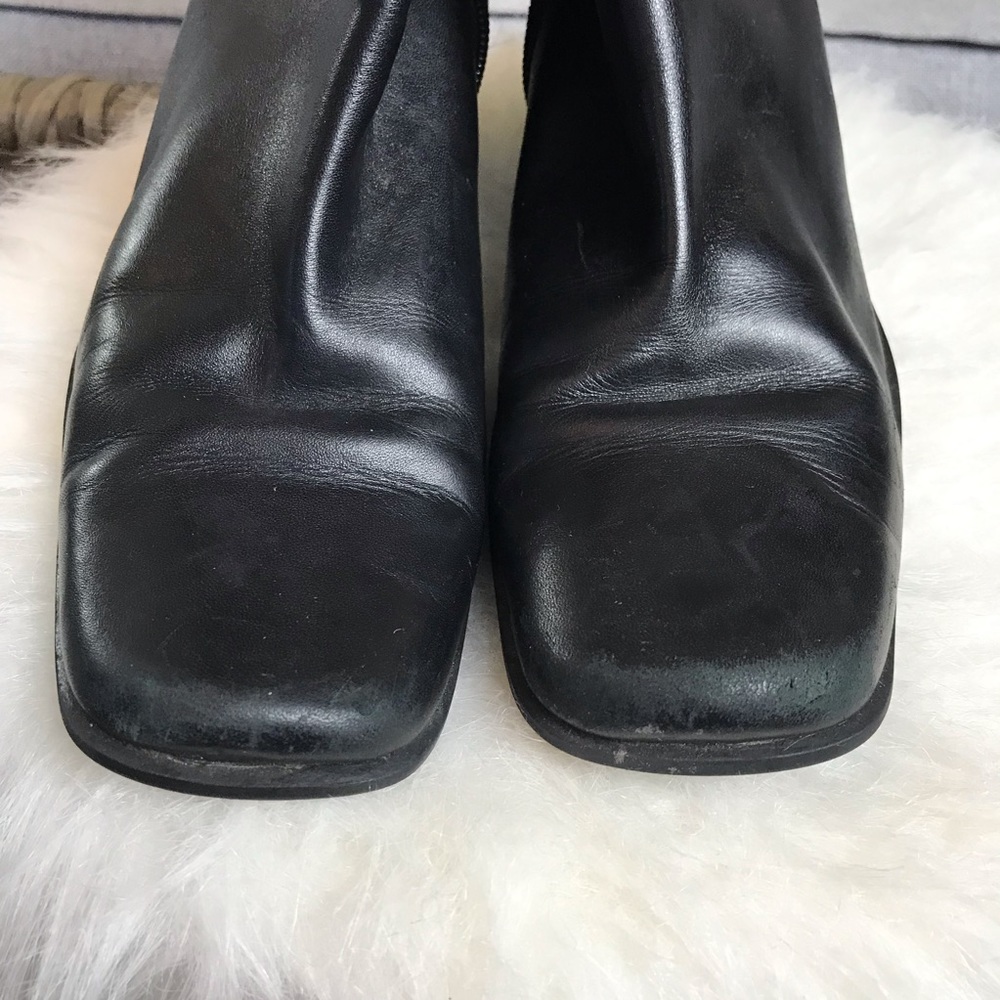 ❗️RESERVED❗Villager Leather Short Boots - Black - Picture 2 of 7